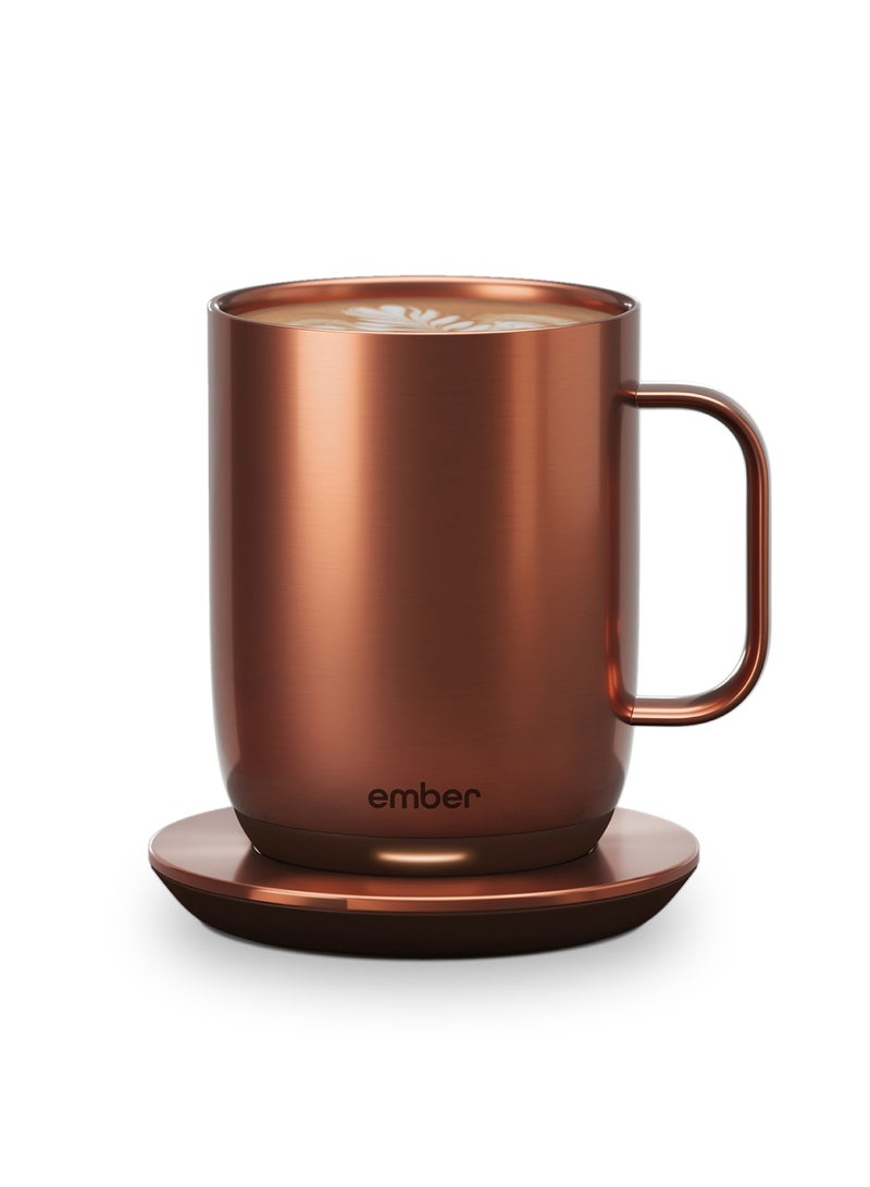 Ember Mug 2 14OZ / 414ML | Temperature Control Mug, Vacuum Insulated Stainless Steel Smart Cup for Coffee, Tea, Water, 80Min Battery Life, iOS/Android, Hand Wash Only - Metallic Copper - Image 1