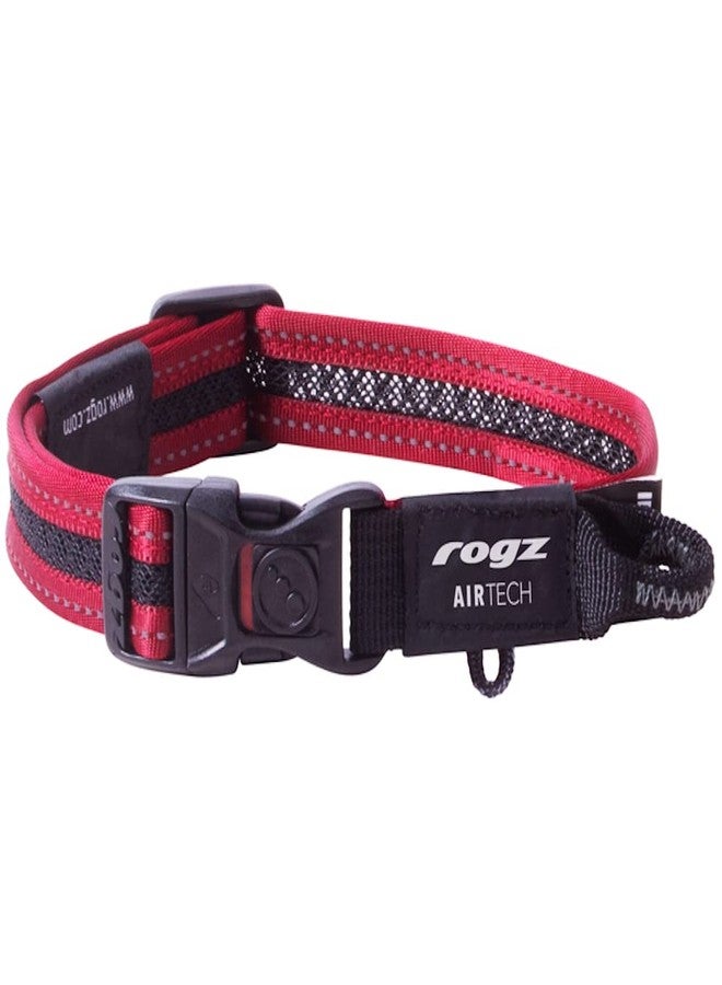 Rogz Airtech Classic Dog Collar Medium - Rock Red - Image 5