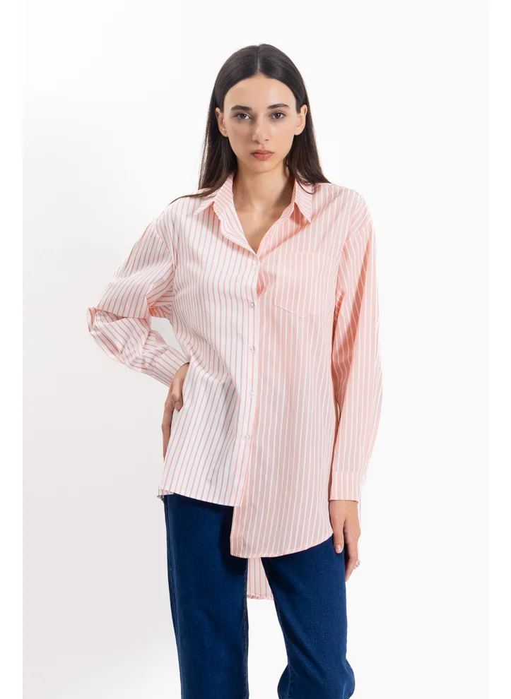 SHAPES COMFORT STRIPED COTTON SHIRT