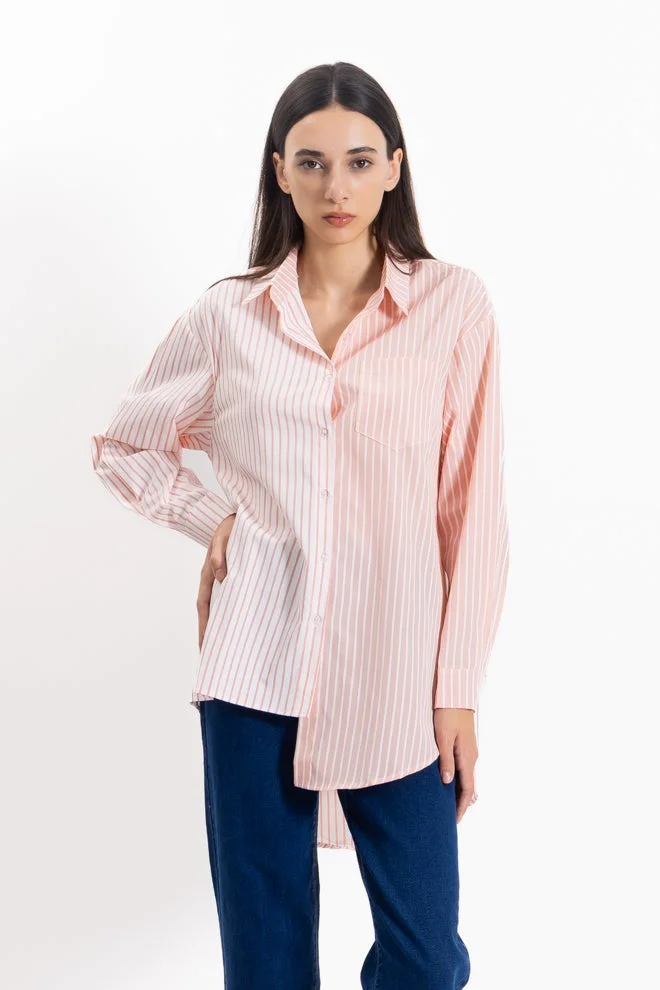SHAPES COMFORT STRIPED COTTON SHIRT