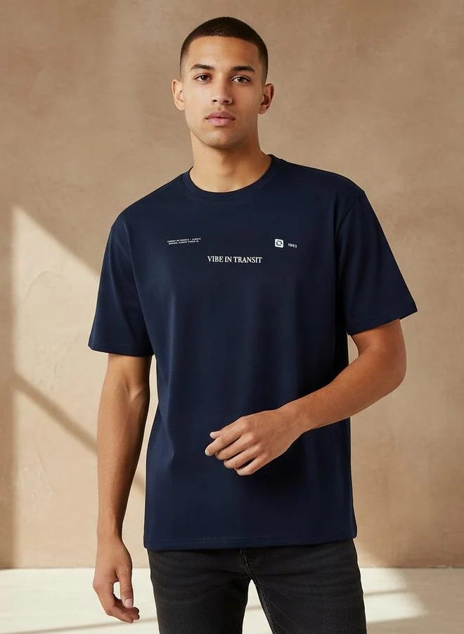 Splash FAV Men Regular Fit Crew Neck Short Sleeves Printed T-shirt