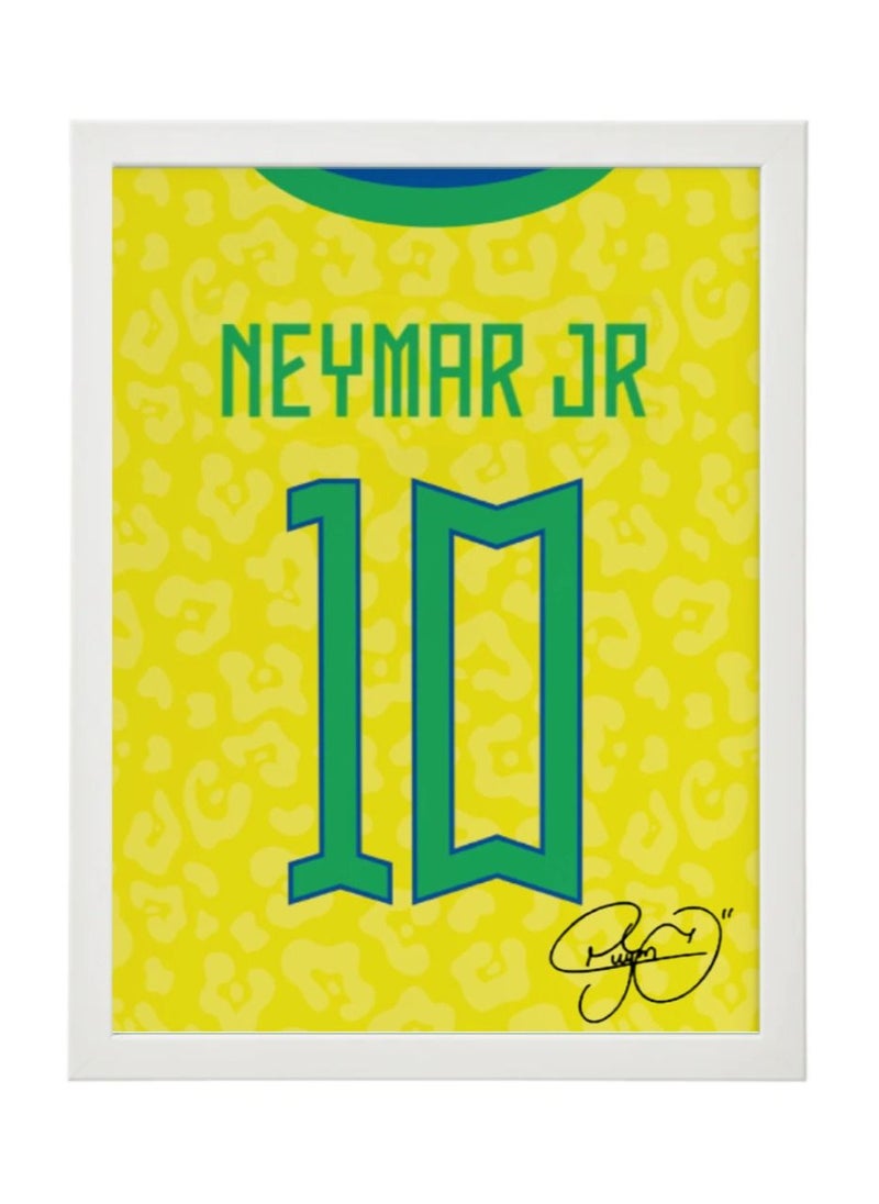 Boomah Accessories - Set of 3, Messi, Ronaldo and Neymar Autographed Jersey Poster with Frame 30x40cm - Image 1