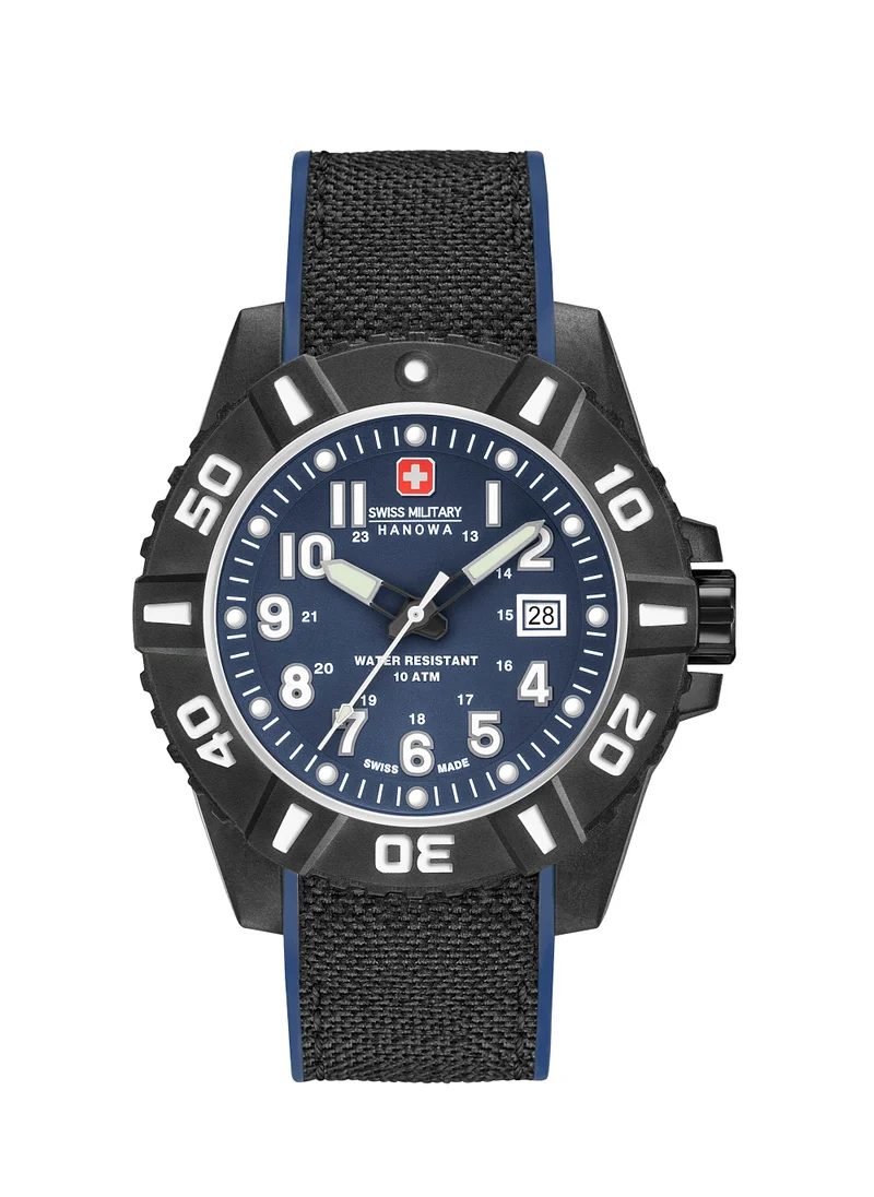 SWISS MILITARY HANOWA Swiss Military Mens Analogue Classic Quartz Watch with Silicone Strap 06-4309.17.003SM