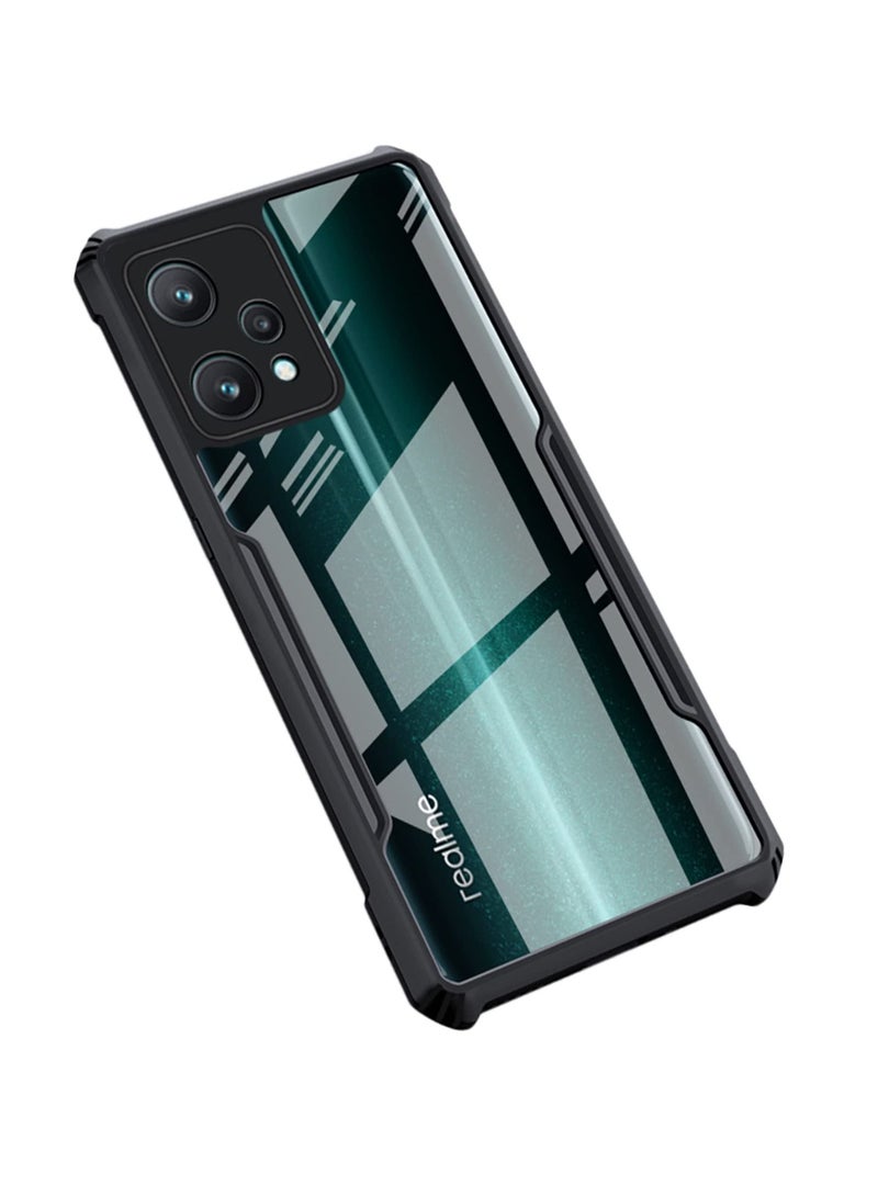 Case Cover For realme 9 Pro Plus 5G / realme 9 4G Black Mobile Phone , Ultra-Thin Lightweight Cover Soft TPU Bumper + Acrylic Clear Back Case Cover. - Image 2