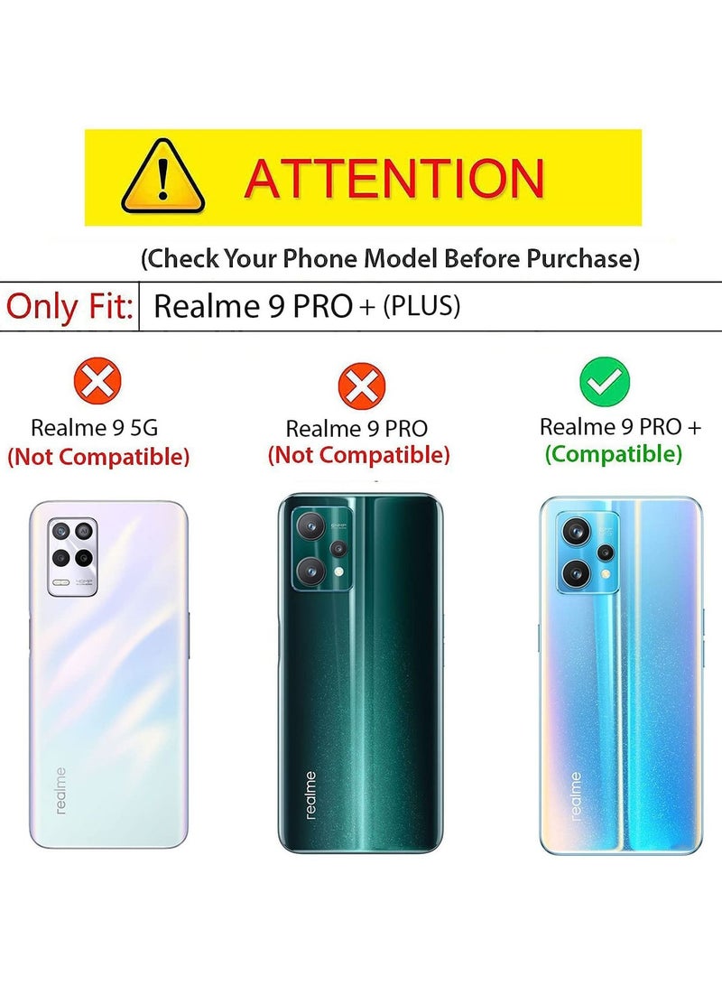 Case Cover For realme 9 Pro Plus 5G / realme 9 4G Black Mobile Phone , Ultra-Thin Lightweight Cover Soft TPU Bumper + Acrylic Clear Back Case Cover. - Image 3