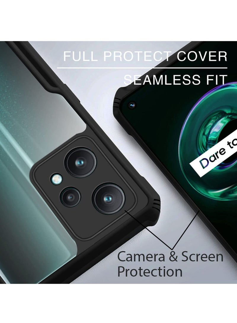 Case Cover For realme 9 Pro Plus 5G / realme 9 4G Black Mobile Phone , Ultra-Thin Lightweight Cover Soft TPU Bumper + Acrylic Clear Back Case Cover. - Image 4