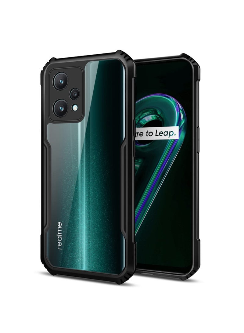 Case Cover For realme 9 Pro Plus 5G / realme 9 4G Black Mobile Phone , Ultra-Thin Lightweight Cover Soft TPU Bumper + Acrylic Clear Back Case Cover. - Image 1