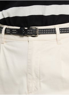 Ginger Stud Detail Slim Belt  - Image 2