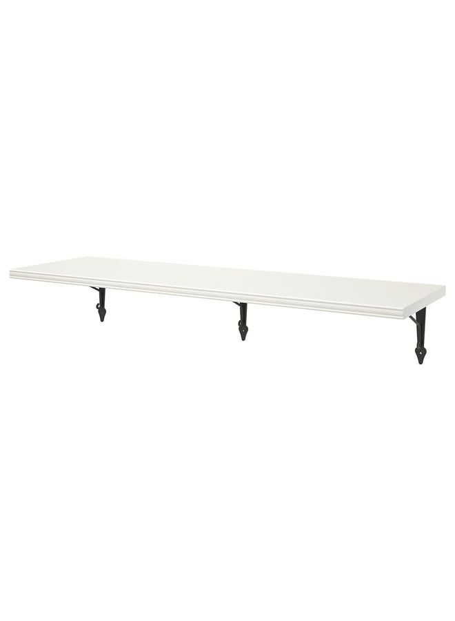 Green Tiger Wall Shelf, White/Anthracite, 120X30 Cm - Image 1