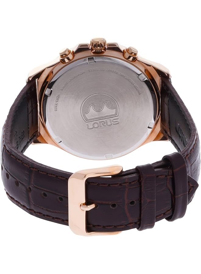 لوراس ساعة أوربان كرونوغراف بسوار جلدي للرجال Rt320Hx9 - Image 2