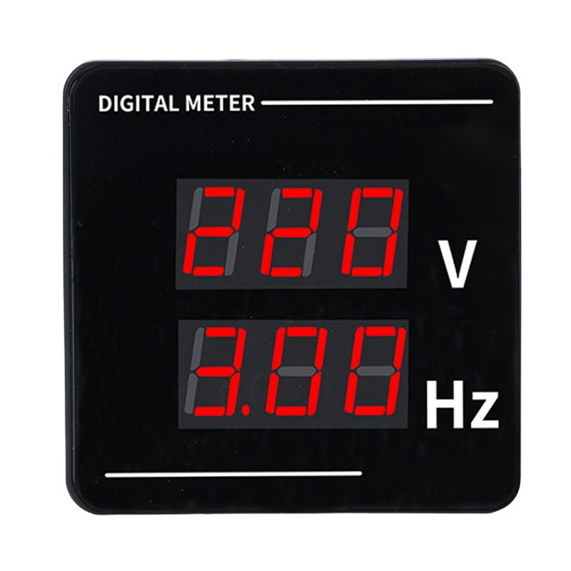 Digital AC Voltmeter 50 500V Voltage Frequency Meter 72x72mm LED Display - Image 2