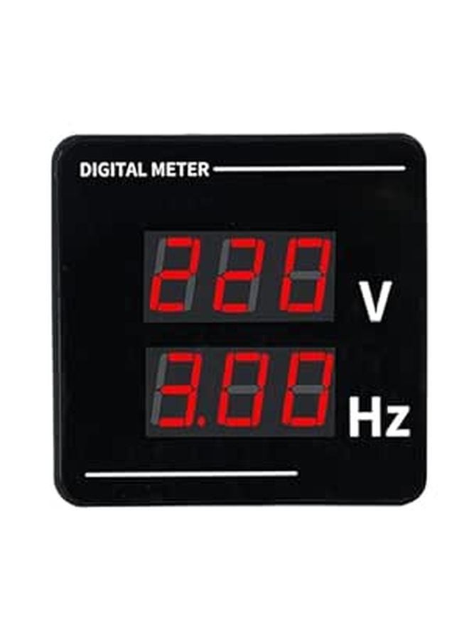 Digital AC Voltmeter 50 500V Voltage Frequency Meter 72x72mm LED Display - Image 1