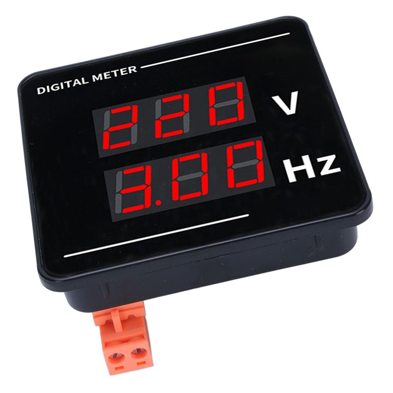 Digital AC Voltmeter 50 500V Voltage Frequency Meter 72x72mm LED Display - Image 3