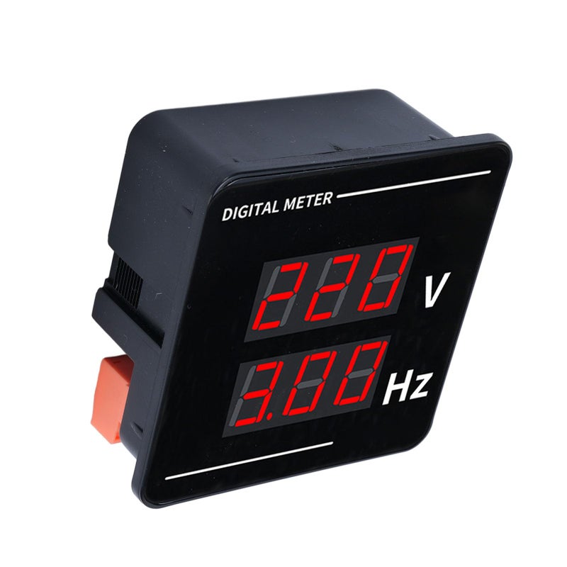 Digital AC Voltmeter 50 500V Voltage Frequency Meter 72x72mm LED Display - Image 5