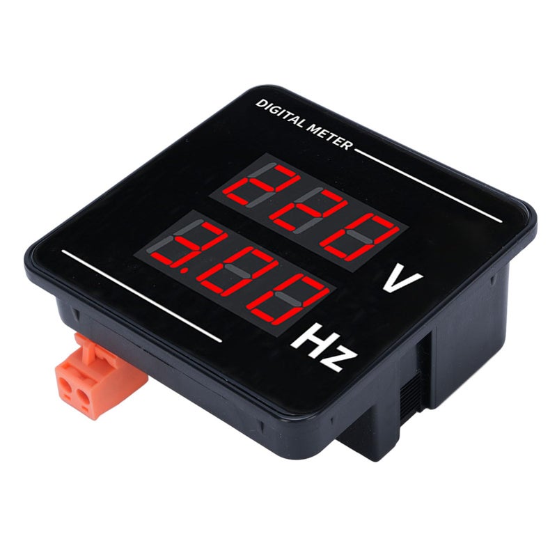 Digital AC Voltmeter 50 500V Voltage Frequency Meter 72x72mm LED Display - Image 4
