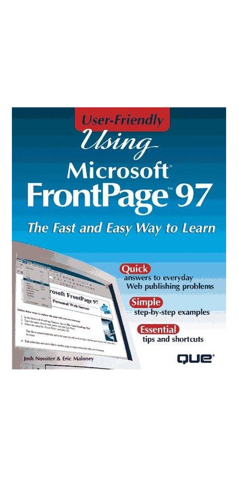 Using FrontPage 97 | Authored by Eric Maloney | Paperback | Published by Que