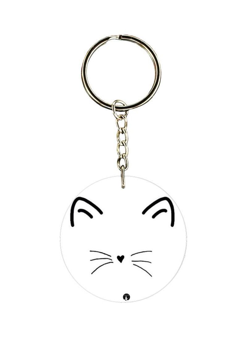 RKN Cartoon Printed Single Sided Pocket Keychain