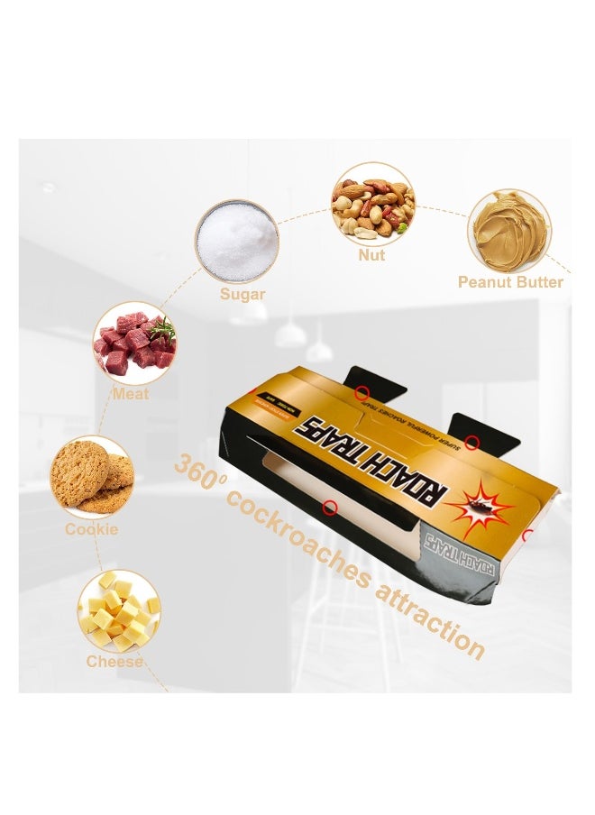Generic - Roach Trap Sticky Glue Traps for Cockroaches and Bugs - Long-Lasting, Strong Adhesive, Non-Toxic, No Bait Needed, 20 Pack - Eliminate Pests Without Chasing Them with Your Shoe! - Image 1