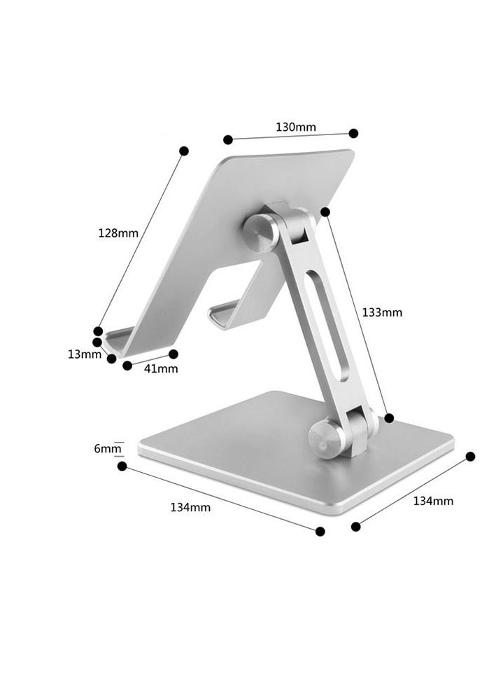 حامل لوحي من سبائك الألومنيوم قابل للتعديل، مناسب لجهاز iPad، تصميم محمول وسهل الاستخدام، حامل مكتبي قابل للتعديل، رف للاستخدام الحي - Image 4