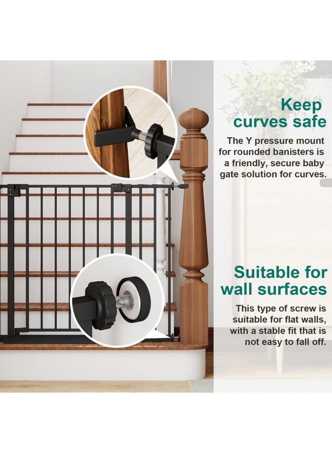 Miumoon 29.7-46" Auto Close Baby Gate for Stairs - Image 2