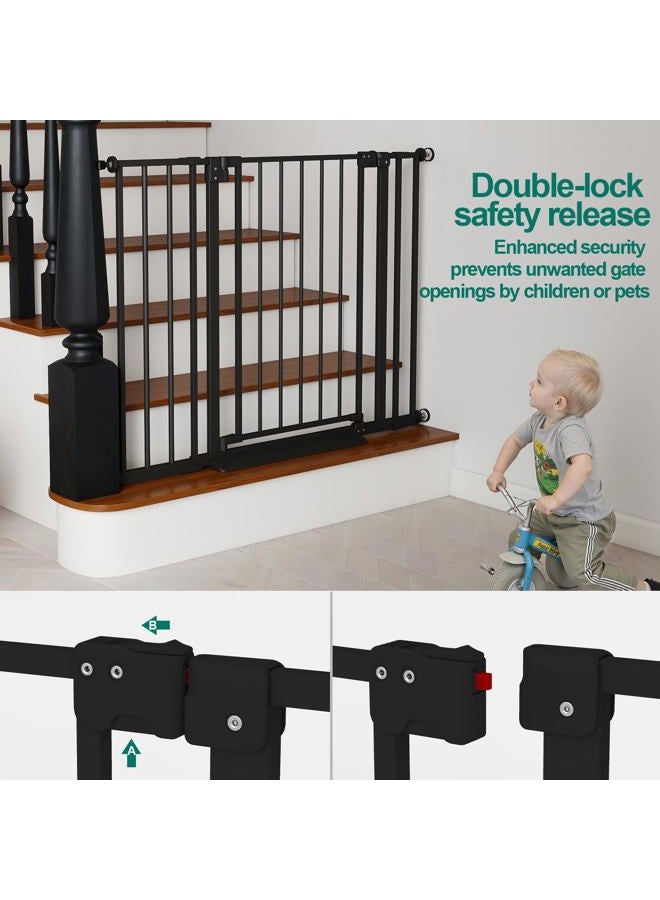 Miumoon 29.7-46" Auto Close Baby Gate for Stairs - Image 3