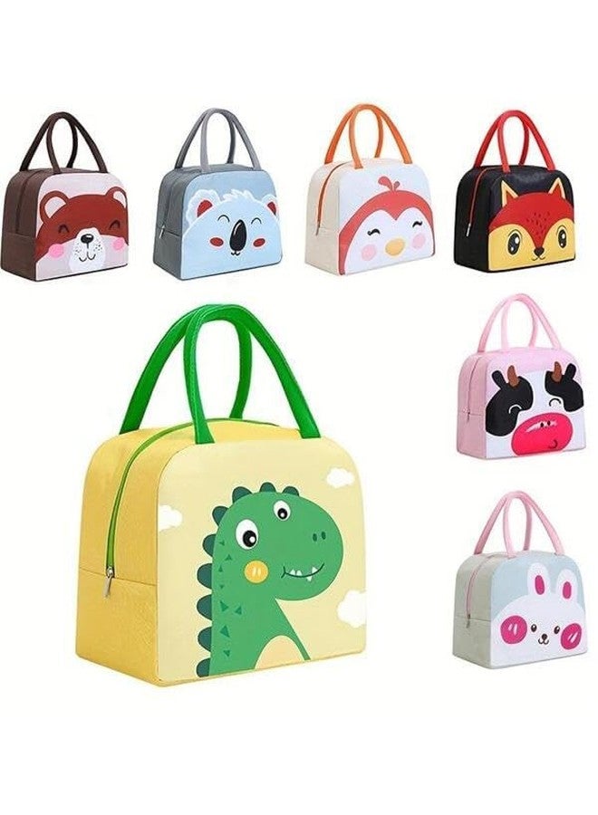 BAOER Lunch Bags Insulated Lunch Tiffin Carry Bag | Cartoon Smiley Size Hot Cold Bag for Office Travel School Picnic for Girls, Boys, Men & Women (Beer Brown 1) - Image 3