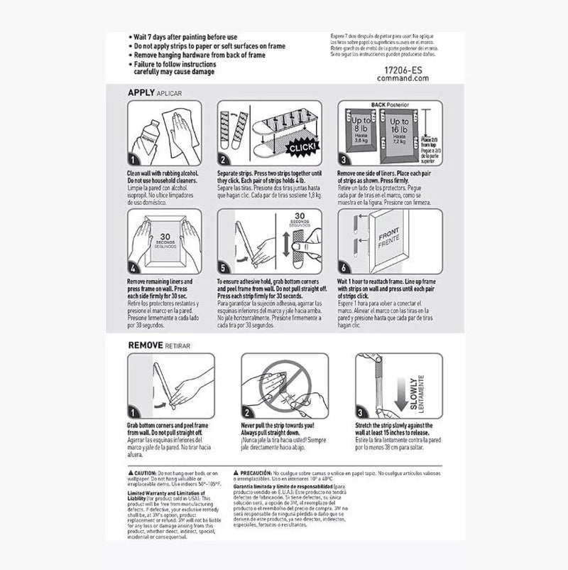 Command Indoor Picture Hanging Strips 34 Large Pairs, 68 Total Strips - Image 3