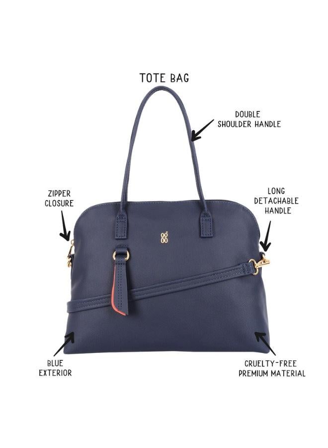 Baggit Women Blue Bowling Handbag Medium Size | Ladies Stylish Casual Purse Bag - Image 2