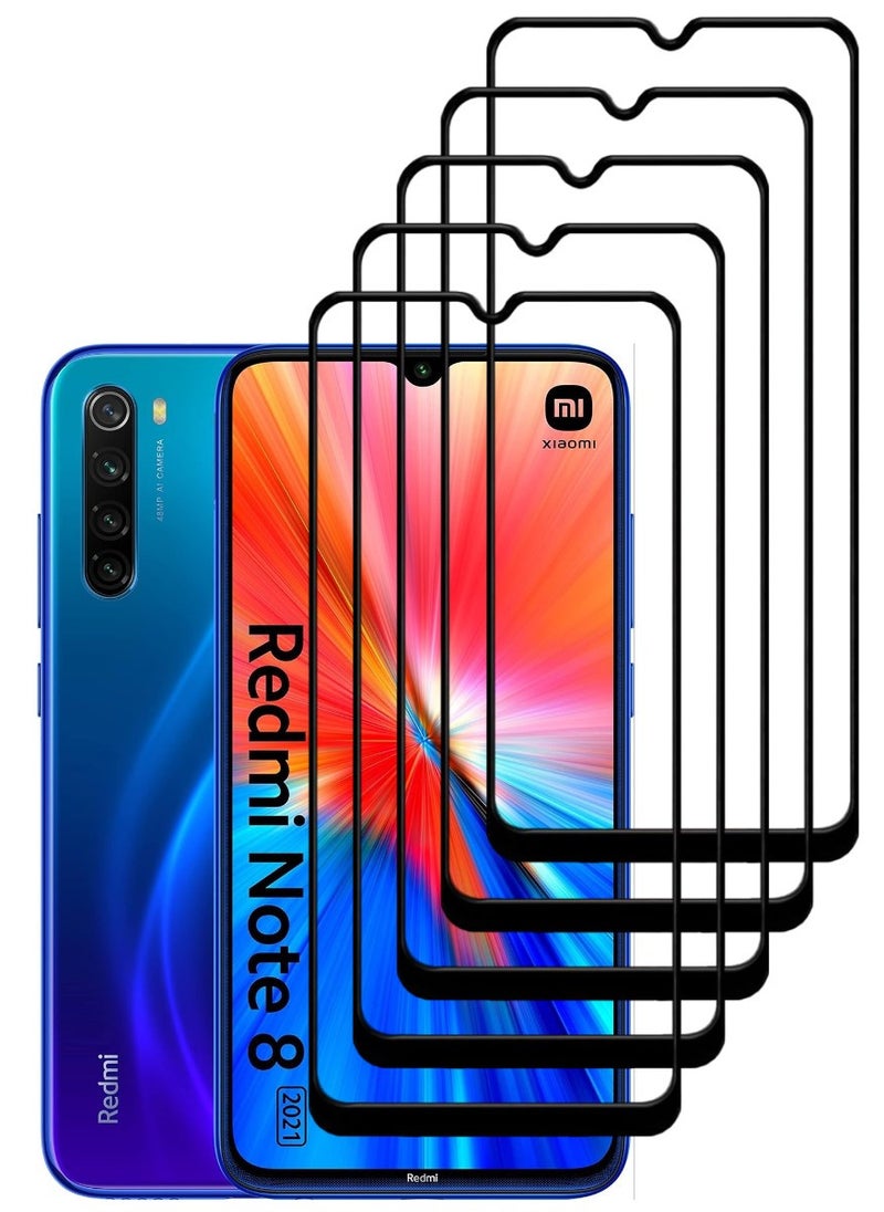 ACLIX 5 Pieces Antistatic ESD Dustproof Premium Quality High Definition Tempered Glass Screen Protector Designed For Xiaomi Redmi Note 8 - Image 1