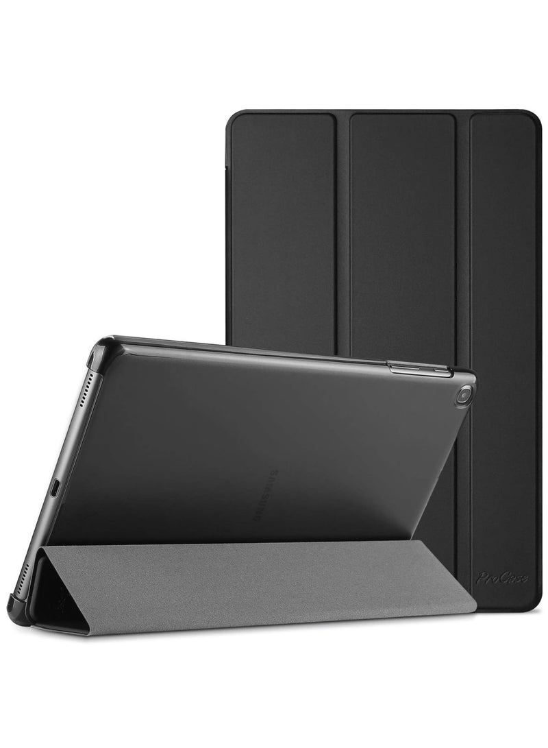 Procases Galaxy Tab A 10.1 Case 2019 Model T510 T515 T517 Slim Lightweight Stand Case Shell Cover For 10.1 Inch Galaxy Tab A Tablet Sm T510 Sm T515 Sm T517 2019 Release Black - Image 1