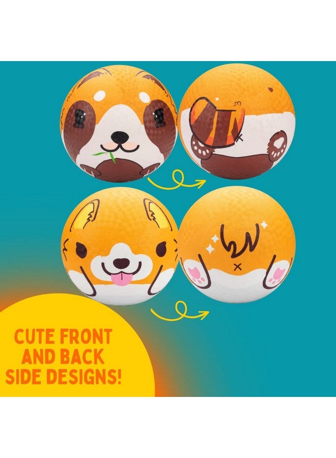 SCS Direct Gaga Ball 8.5 Inch Playground Balls with Air Pump (2pk, Animals)- Durable Rubber Balls Official Size for Dodgeball & Handball - Great for Outside Play, 4 Square & Game to Play at Kids Birthday Parties - Image 5