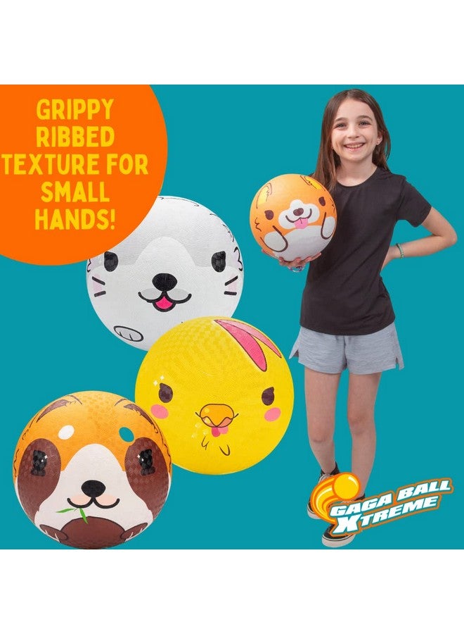 SCS Direct Gaga Ball 8.5 Inch Playground Balls with Air Pump (2pk, Animals)- Durable Rubber Balls Official Size for Dodgeball & Handball - Great for Outside Play, 4 Square & Game to Play at Kids Birthday Parties - Image 4