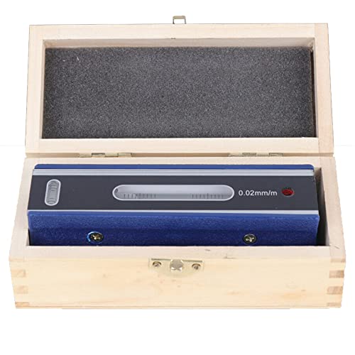 kimllier 6" (150mm) Accuracy Level, Accuracy 0.02mm/m Strip Level with Wooden Box Used to Test the Flatness and Horizontal Position of Equipment - Image 1