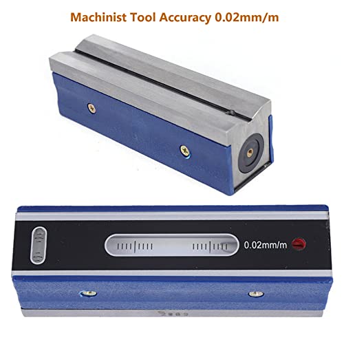 kimllier 6" (150mm) Accuracy Level, Accuracy 0.02mm/m Strip Level with Wooden Box Used to Test the Flatness and Horizontal Position of Equipment - Image 3