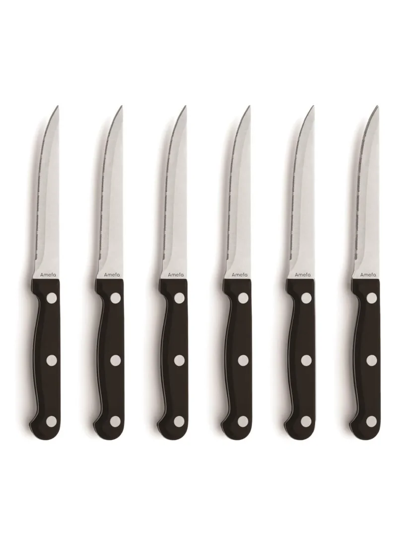 أميفا Steak knife set on Blister card 6pcs.