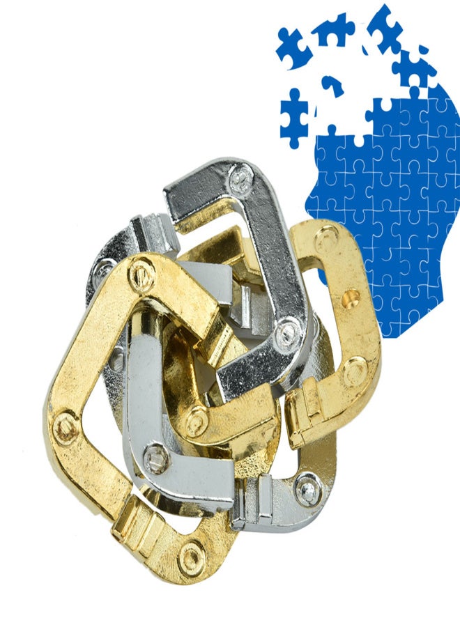 IQ Teaser Unlock Toy Adult Intelligent Puzzle Lock Educational Toy - Four Leaf Clover Lock - Image 4