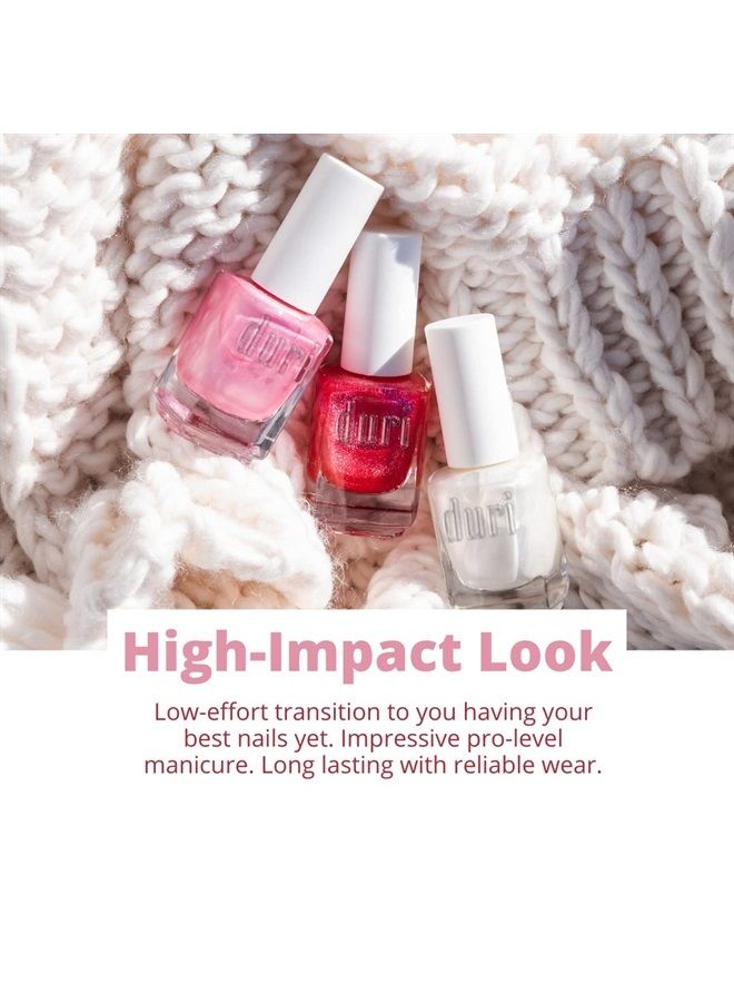 duri Nail Polish, 409, Ice and Desire, French Manicure, Light Lavender Pink, Sheer Coverage, 0.5 fl.oz, 15 ml. - Image 2