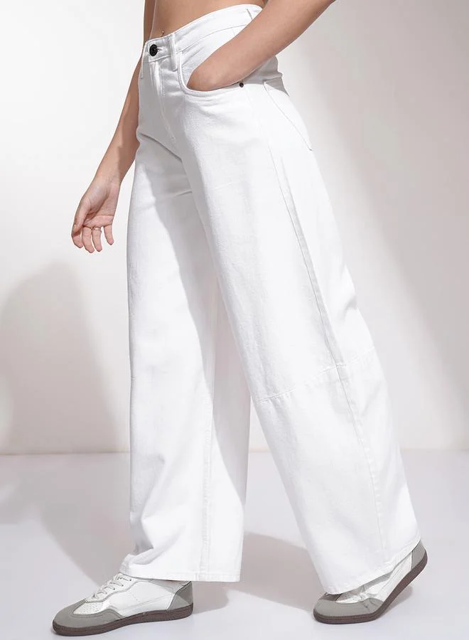 Tokyo Talkies High Rise Loose Fit Stretchable Jeans by Styli