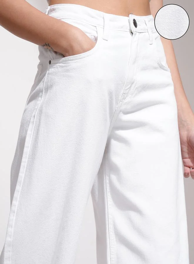 Tokyo Talkies High Rise Loose Fit Stretchable Jeans by Styli