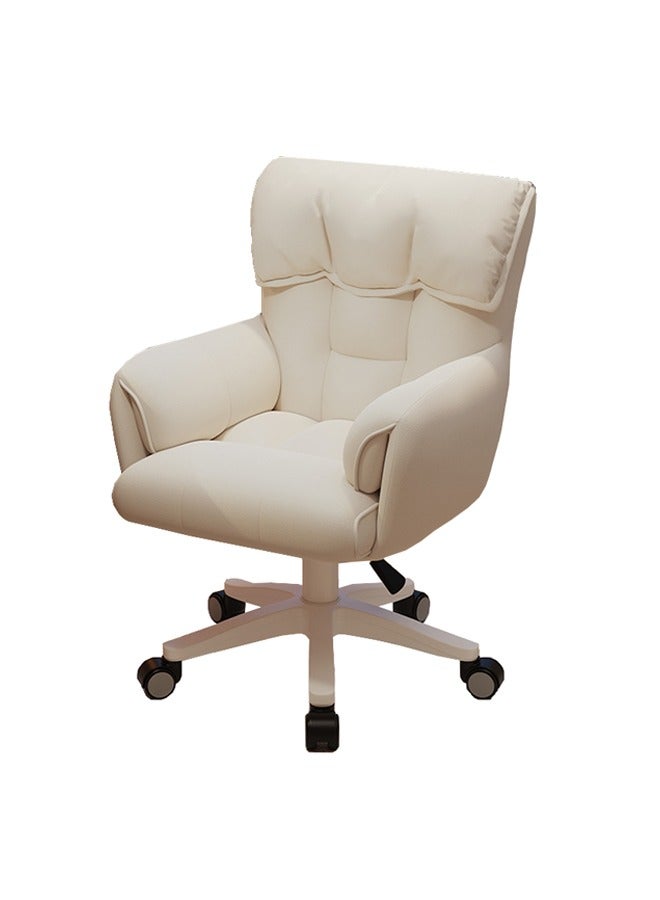Tanwer Computer Chair, Bedroom Chair, Makeup Chair, Office Chair, White - Image 1