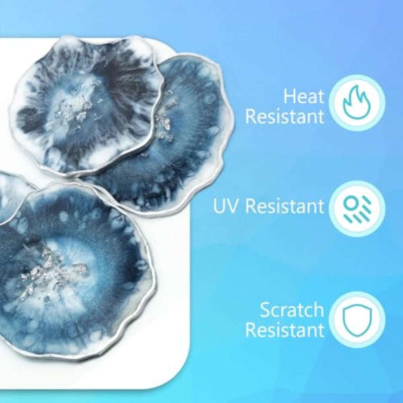 32oz Epoxy Resin Kit Casting and Coating for River Table Tops, Handmade Art, Jewelry Projects, Casting Molds, Clear Resin Safe for Use on Wood, Jewelry Epoxy Resin, Easy Mix 1:1 Ratio Resin Kit - Image 5