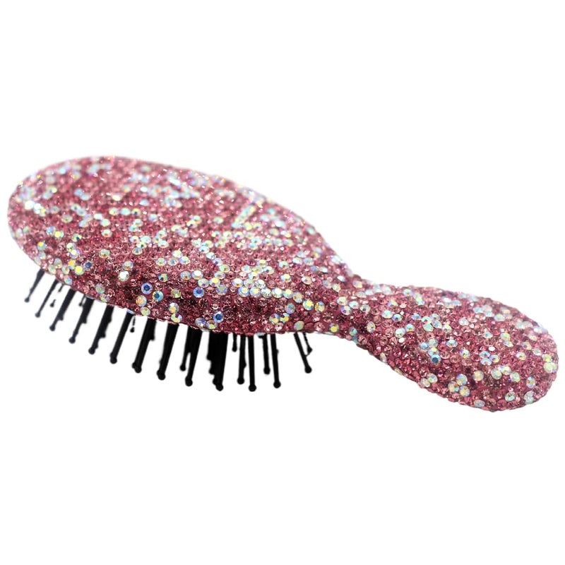Bestbling Bling Mini Portable Air Cushion Massage Hair brush Comb for gilrs and children  Cute and Compact Design Pink