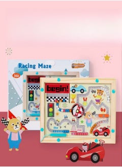 Generic Magnetic Color and Number Maze Montessori Wooden Color Matching Learning Counting Puzzle Board Toddler Fine Motor Skills Toys for Boys Girls 3 4 5 Years Old  - Image 2