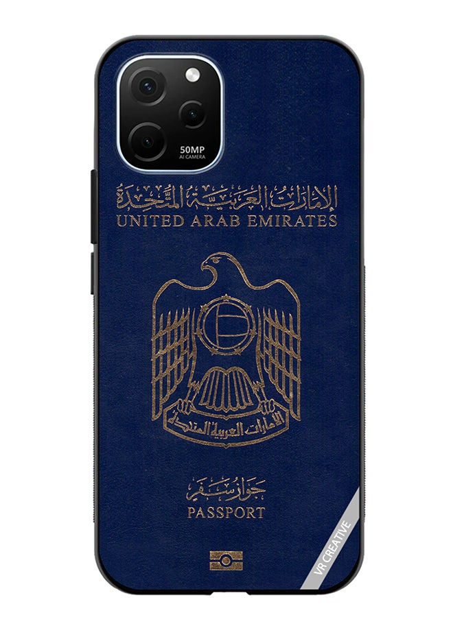 VR CREATIVE Protective Case Cover For Huawei Enjoy 50z Uae Passport Design Multicolour - Image 1