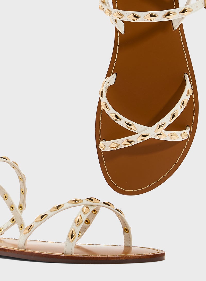 Ginger Crossover Strap Flat Sandal  - Image 4