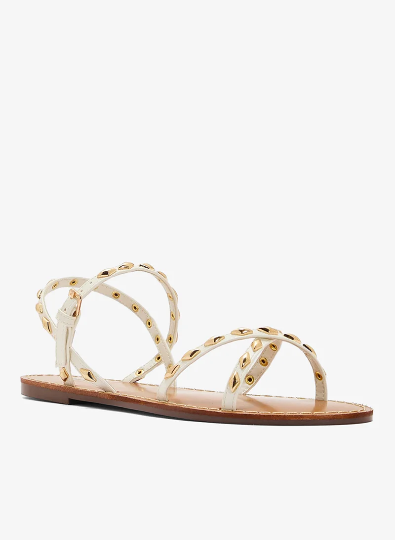 Ginger Crossover Strap Flat Sandal