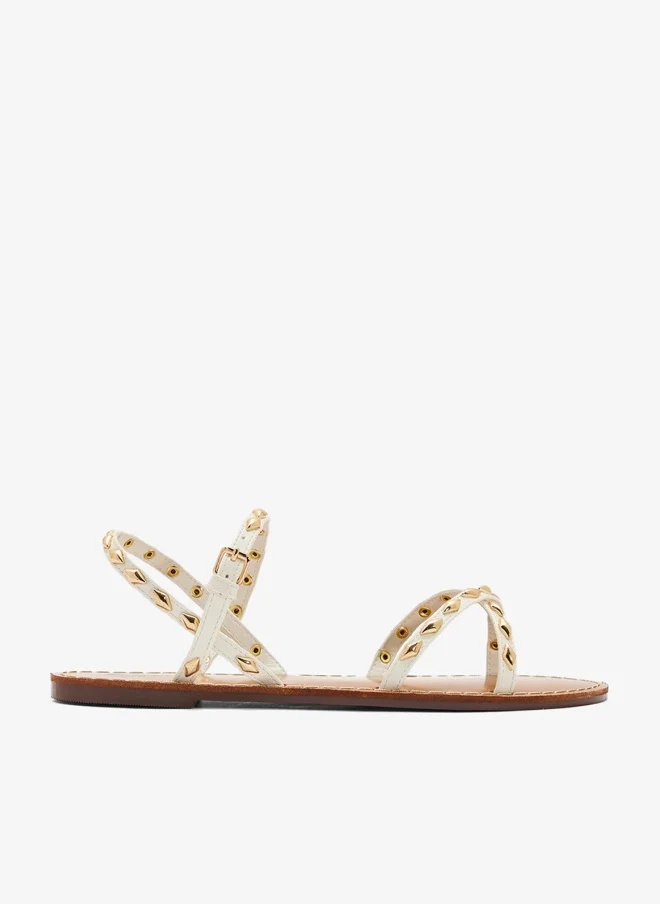 Ginger Crossover Strap Flat Sandal