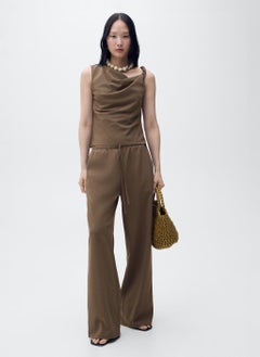 MANGO Bow Straight Fit Pants  - Image 4