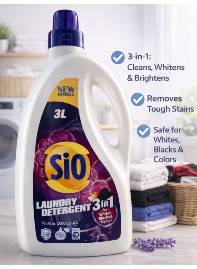 SIO LAUNDRY DETERGENT 3IN1 3L - Image 2