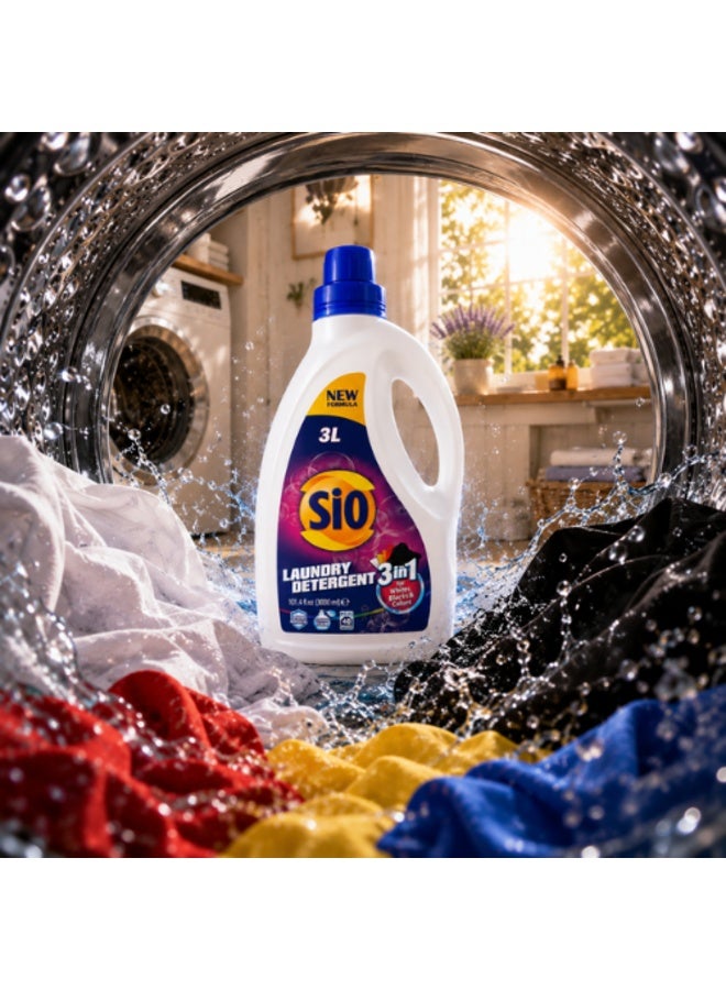 SIO LAUNDRY DETERGENT 3IN1 3L - Image 4
